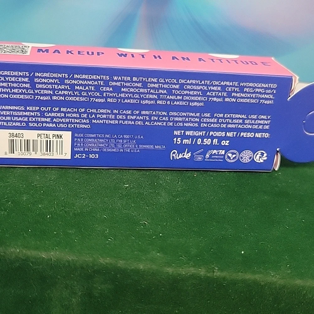 Mentos Beauty Beauty 2 In 1 Lip 'n Cheek Tint 15ml New in Box Petal Pink